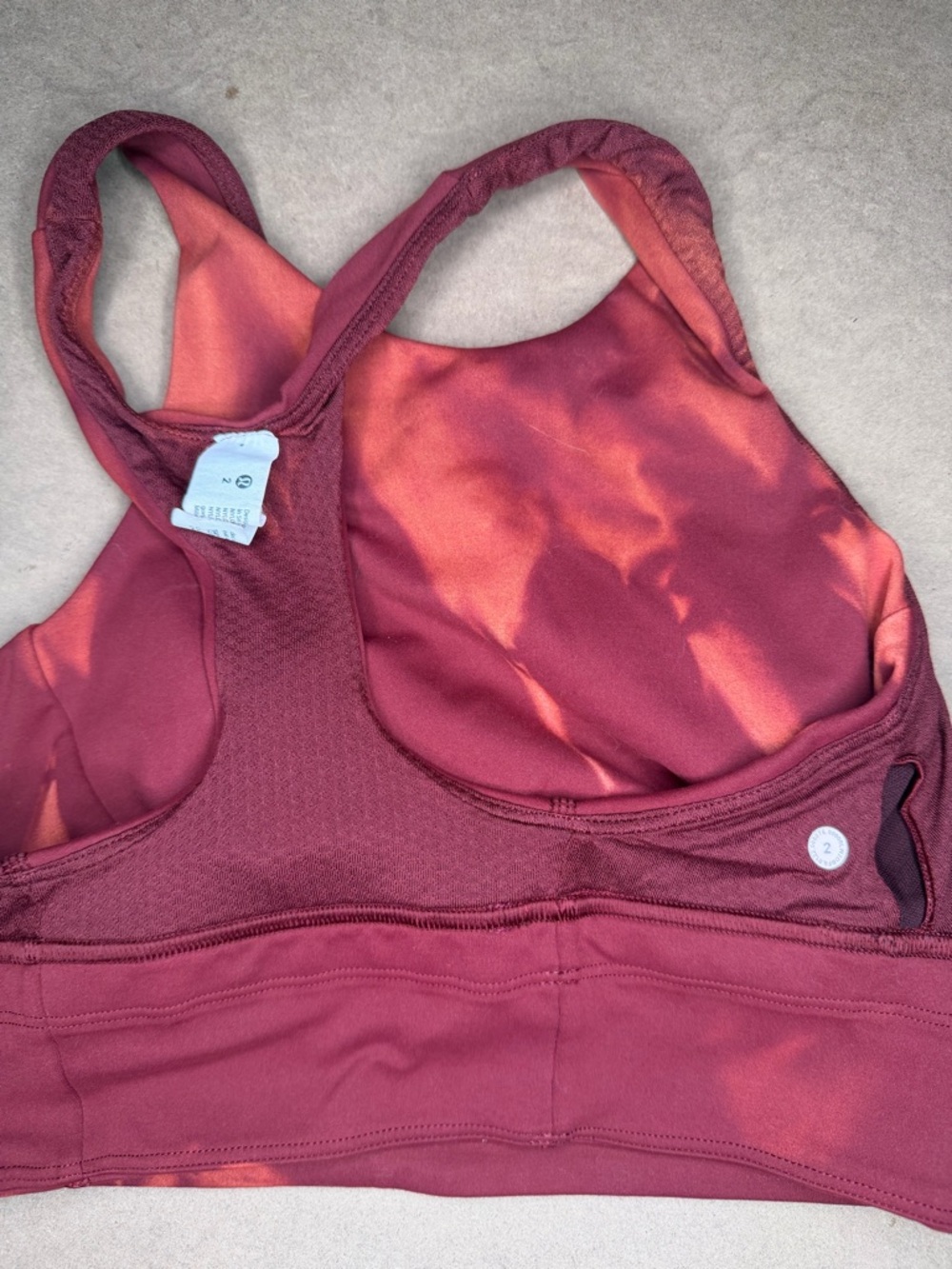 Lululemon Wunder Train Longline Bra Sports Size 2 Medium Support - Picture 7 of 7